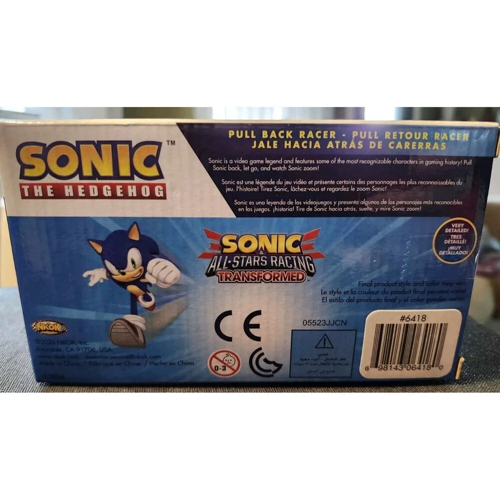 Sonic The Hedgehog Tails All Star Racing Pull Back Racer NIB - Picture 2 of 3